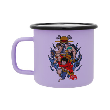 One Piece, Κούπα Μεταλλική εμαγιέ ΜΑΤ Light Pastel Purple 360ml