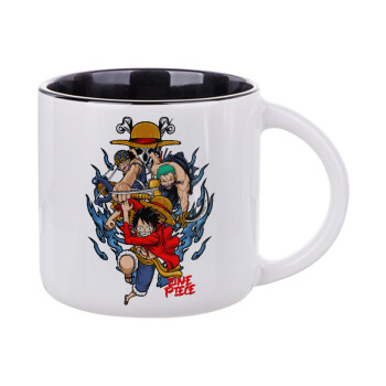 One Piece, Κούπα κεραμική 400ml Λευκή/Μαύρη