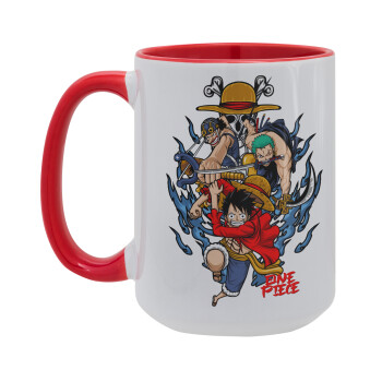 One Piece, Κούπα Mega 15oz, κεραμική Κόκκινη, 450ml