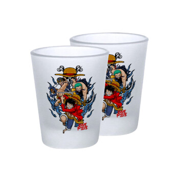 One Piece, Σφηνοπότηρα γυάλινα 45ml του πάγου (2 τεμάχια)