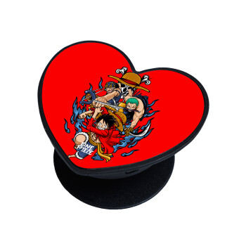 One Piece, Phone Holders Stand  καρδιά Μαύρο Βάση Στήριξης Κινητού στο Χέρι
