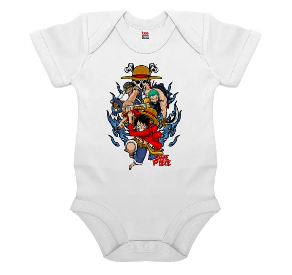 One Piece — Βρεφικό φορμάκι μωρού, 0-24 μηνών, ΛΕΥΚΟ, 100% Organic Cotton, κοντομάνικο