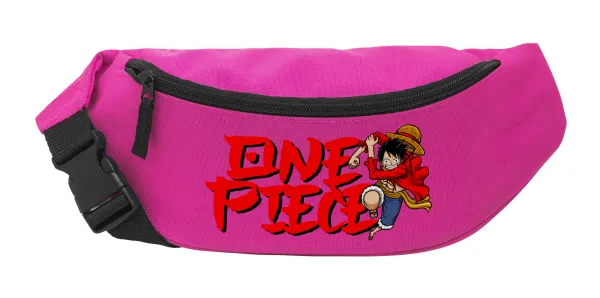 One Piece — Unisex waist bag (banana) in PINK color with 2 pockets