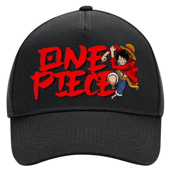 One Piece — Καπέλο Ενηλίκων Ultimate ΜΑΥΡΟ, (100% ΒΑΜΒΑΚΕΡΟ DRILL, ΕΝΗΛΙΚΩΝ, UNISEX, ONE SIZE)