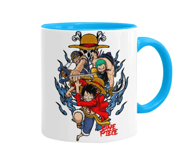 One Piece — Κούπα χρωματιστή γαλάζια, κεραμική, 330ml