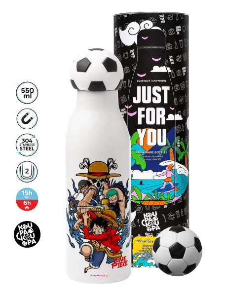 One Piece — Soccer Metal mug thermos, double wall, 550ml