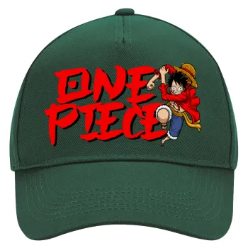 One Piece, Καπέλο Ενηλίκων Ultimate ΠΡΑΣΙΝΟ, (100% ΒΑΜΒΑΚΕΡΟ DRILL, ΕΝΗΛΙΚΩΝ, UNISEX, ONE SIZE)