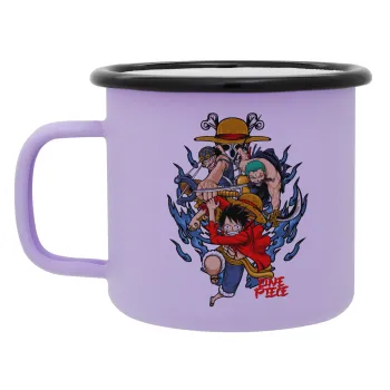 One Piece, Κούπα Μεταλλική εμαγιέ ΜΑΤ Light Pastel Purple 360ml