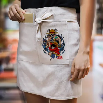 One Piece, Ποδιά Μέσης με διπλή τσέπη Barista/Bartender, Beige