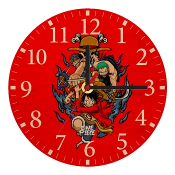 One Piece, Ρολόι τοίχου ξύλινο plywood (20cm)