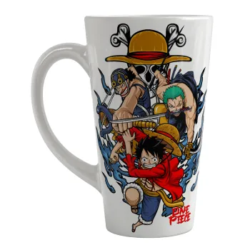 One Piece, Κούπα κωνική Latte Μεγάλη, κεραμική, 450ml