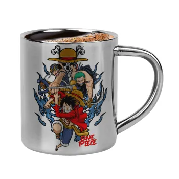 One Piece, Κουπάκι μεταλλικό διπλού τοιχώματος για espresso (220ml)