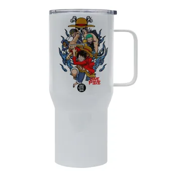 One Piece, Mega Stainless steel Tumbler with lid, double wall 750L