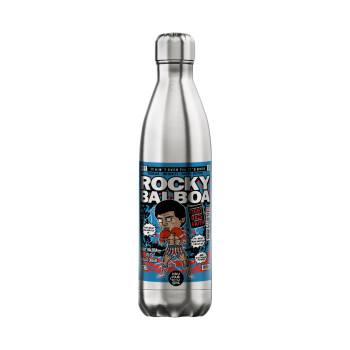 Rocky Balboa, Inox (Stainless steel) hot metal mug, double wall, 750ml