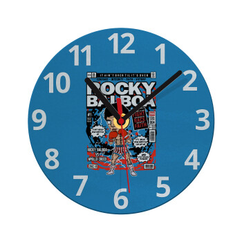 Rocky Balboa, Ρολόι τοίχου γυάλινο (20cm)