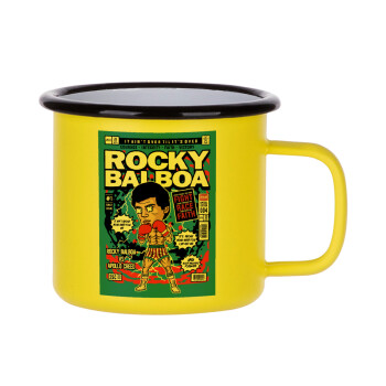 Rocky Balboa, Metallic enamel MATT Yellow cup 360ml
