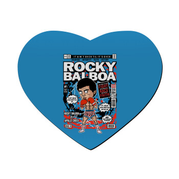 Rocky Balboa, Mousepad καρδιά 23x20cm