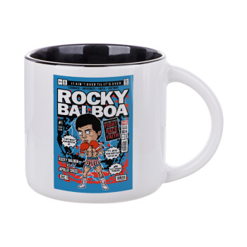 Rocky Balboa, Κούπα κεραμική 400ml Λευκή/Μαύρη