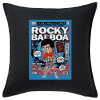 Sofa cushion black 50x50cm includes filling