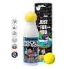 Tennis ball Metal mug thermos White, double wall, 550ml