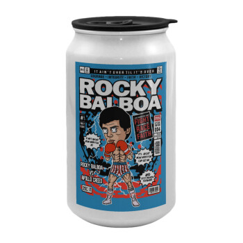 Rocky Balboa, Κούπα ταξιδιού μεταλλική με καπάκι (tin-can) 500ml