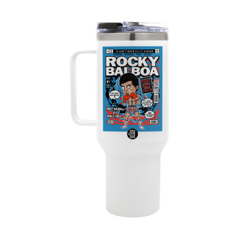 Rocky Balboa, Mega Tumbler με καπάκι, διπλού τοιχώματος (θερμό) 1,2L