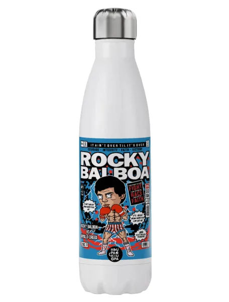 Rocky Balboa — Μεταλλικό παγούρι θερμός (Stainless steel), διπλού τοιχώματος, 750ml