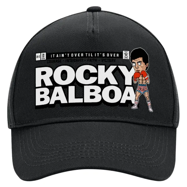 Rocky Balboa — Καπέλο Ενηλίκων Ultimate ΜΑΥΡΟ, (100% ΒΑΜΒΑΚΕΡΟ DRILL, ΕΝΗΛΙΚΩΝ, UNISEX, ONE SIZE)