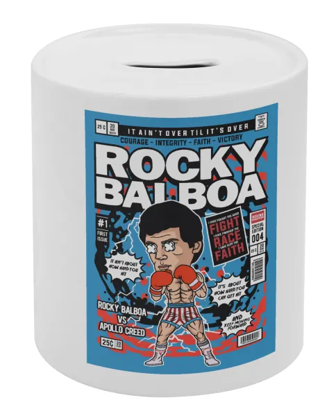 Rocky Balboa — Κουμπαράς πορσελάνης με τάπα