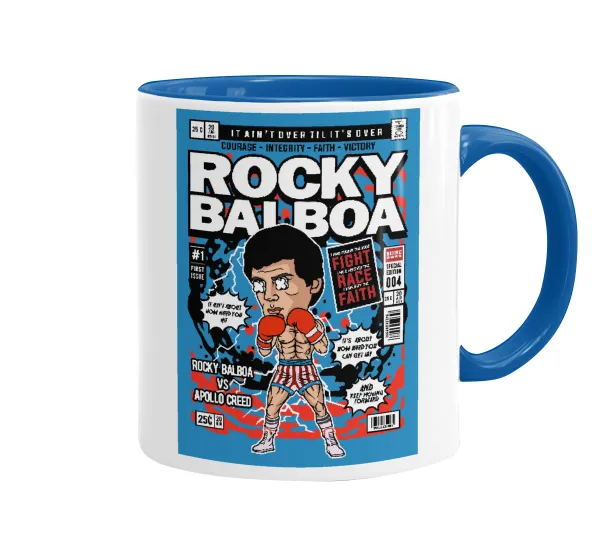 Rocky Balboa — Κούπα χρωματιστή μπλε, κεραμική, 330ml