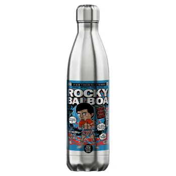 Rocky Balboa, Inox (Stainless steel) hot metal mug, double wall, 750ml