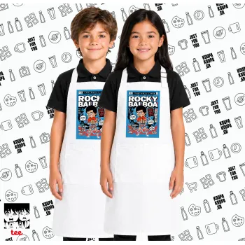 Rocky Balboa, Λευκή ΠΑΙΔΙΚΗ Ποδιά μακριά Σεφ ολόσωμη με τσέπες