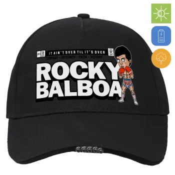 Rocky Balboa, Καπέλο Εργασίας & Δραστηριοτήτων με LED Φως - Ιδανικό για Νύχτα & Χαμηλό Φωτισμό (100% ΒΑΜΒΑΚΕΡΟ, ΕΝΗΛΙΚΩΝ, UNISEX)