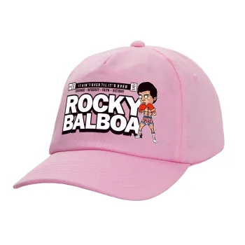 Rocky Balboa, Καπέλο Ενηλίκων Baseball, 100% Βαμβακερό,  ΡΟΖ (ΒΑΜΒΑΚΕΡΟ, ΕΝΗΛΙΚΩΝ, UNISEX, ONE SIZE)