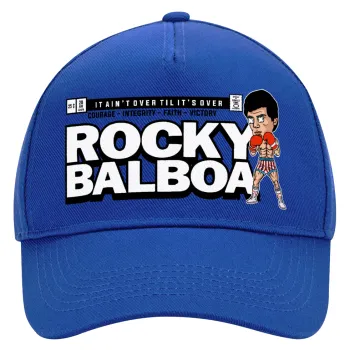 Rocky Balboa, Καπέλο Ενηλίκων Ultimate ΜΠΛΕ, (100% ΒΑΜΒΑΚΕΡΟ DRILL, ΕΝΗΛΙΚΩΝ, UNISEX, ONE SIZE)