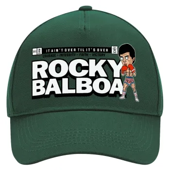 Rocky Balboa, Καπέλο Ενηλίκων Ultimate ΠΡΑΣΙΝΟ, (100% ΒΑΜΒΑΚΕΡΟ DRILL, ΕΝΗΛΙΚΩΝ, UNISEX, ONE SIZE)