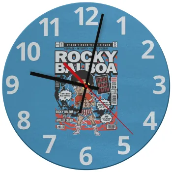 Rocky Balboa, Ρολόι τοίχου γυάλινο (30cm)