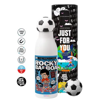 Rocky Balboa, Soccer Metal mug thermos, double wall, 550ml
