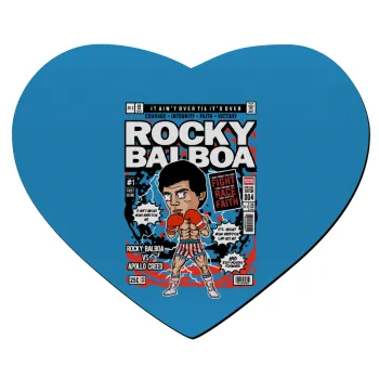 Rocky Balboa, Mousepad heart 23x20cm