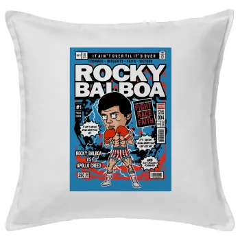 Rocky Balboa, Sofa cushion White 50x50cm includes filling