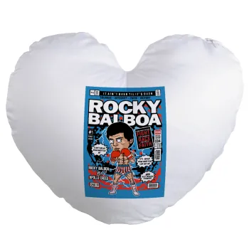 Rocky Balboa, Μαξιλάρι καναπέ καρδιά 40x40cm περιέχεται το  γέμισμα