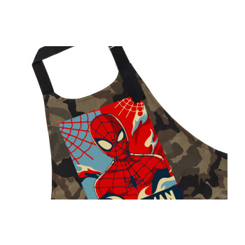 Spiderman kid, Ποδιά Σεφ με τσέπες, Βαμβακερή, Camouflage (ΕΝΗΛΙΚΩΝ, 100% COTTON)