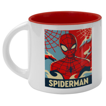 Spiderman kid, Κούπα κεραμική 400ml Λευκή/Κόκκινη