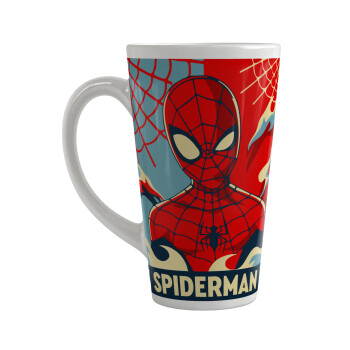 Spiderman kid, Κούπα κωνική Latte Μεγάλη, κεραμική, 450ml