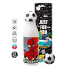 Soccer Metal mug thermos, double wall, 550ml