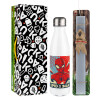 Easter candle, metallic white thermos bottle (500ml) & aromatic flat candle (30cm) (GRAY)