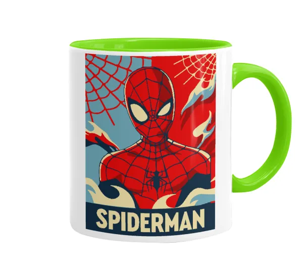 Spiderman kid — Κούπα χρωματιστή βεραμάν, κεραμική, 330ml