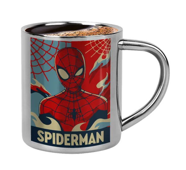 Spiderman kid — Double-wall metal cup for espresso (220ml)