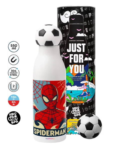 Spiderman kid — Soccer Metal mug thermos, double wall, 550ml
