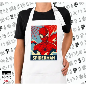 Spiderman kid, Ποδιά μακριά Σεφ ολόσωμη με τσέπες white (ΕΝΗΛΙΚΩΝ)